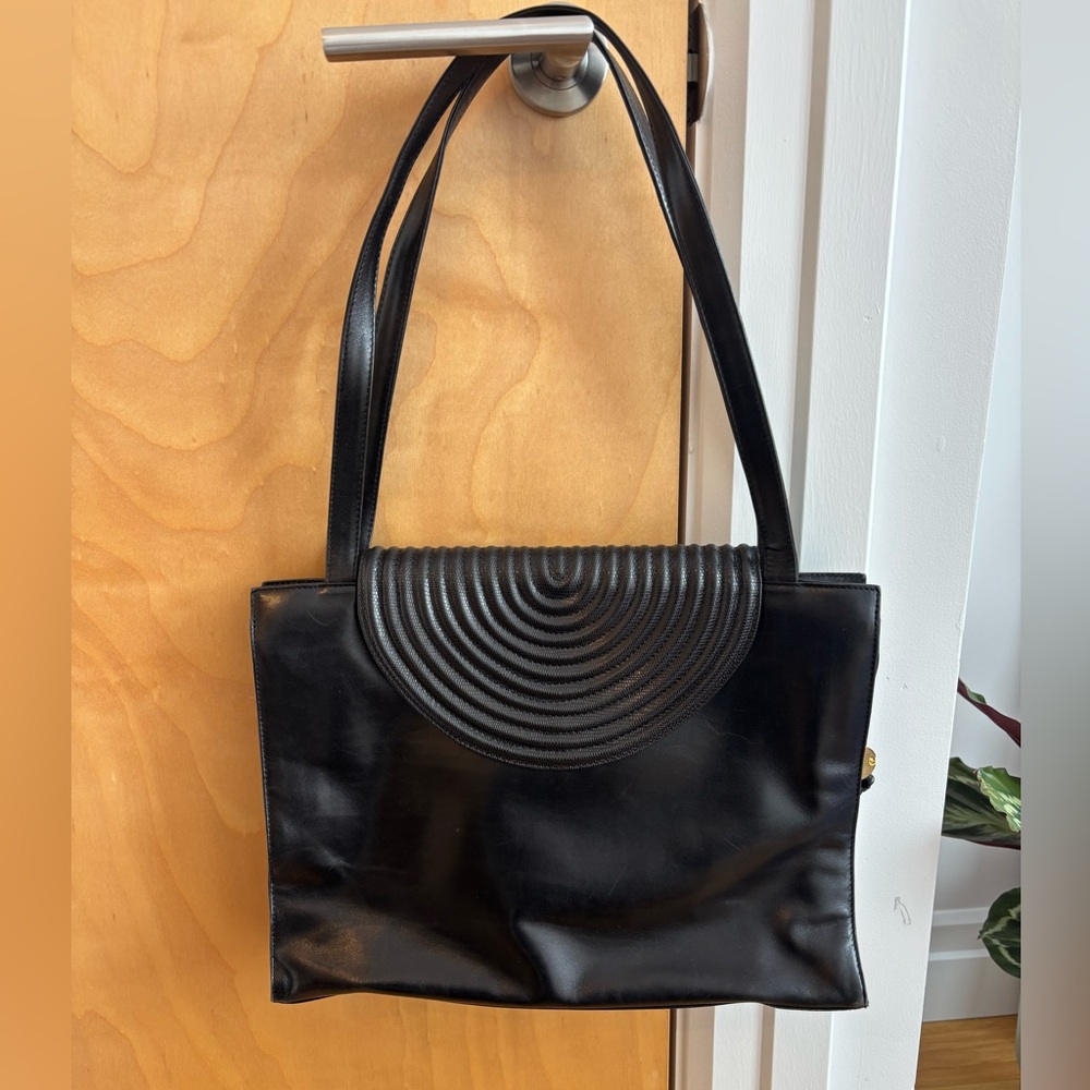 Black Leather Purse from Genny